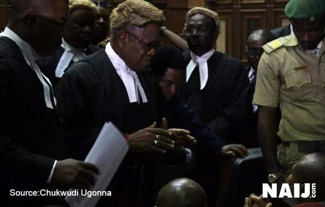 Photos: Kanu in court, refuses to let his handcuffs be removed Photos: Kanu in court, refuses to let his handcuffs be removed