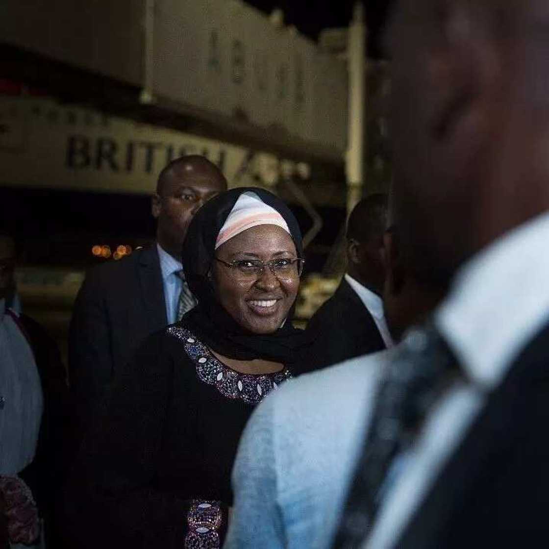 BREAKING: Aisha Buhari returns from UK, makes striking revelation over President's health BREAKING: Aisha Buhari returns from UK, makes striking revelation over President's health