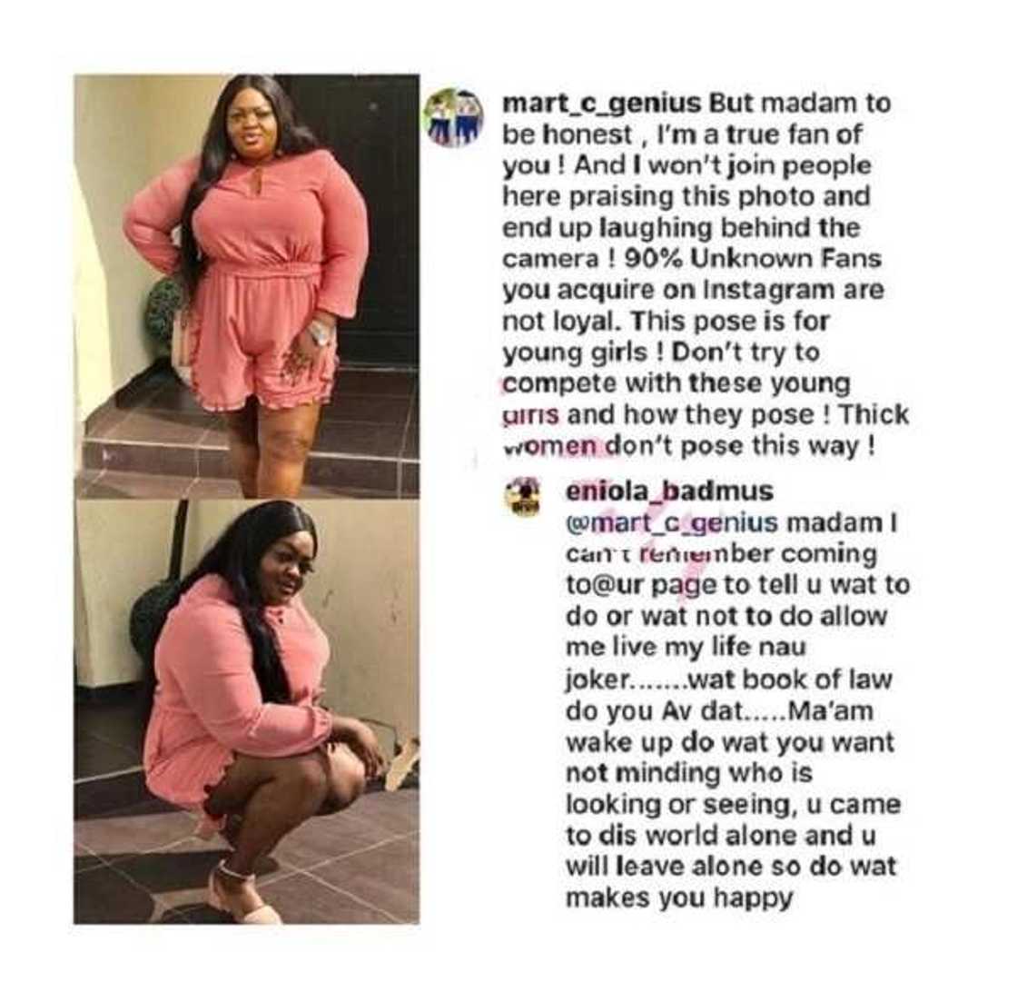 Fans slam Eniola Badmus for ‘posing’ like a kid, she replies Fans slam Eniola Badmus for ‘posing’ like a kid, she replies