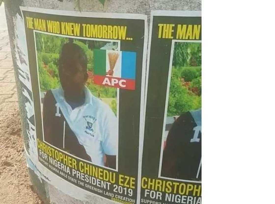 Poster of alleged APC candidate to contest for 2019 presidential election surfaces online (photo) Poster of alleged APC candidate to contest for 2019 presidential election surfaces online (photo)