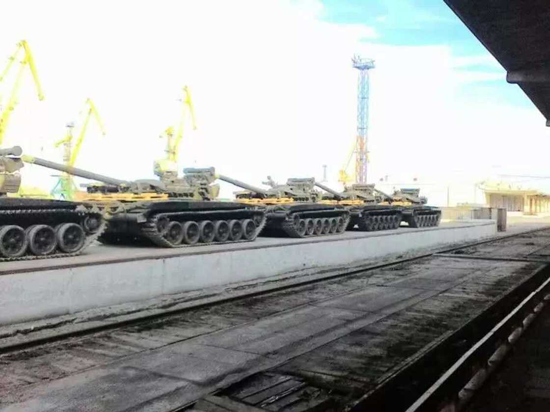 Dasuki Releases Images Of Weapons Bought By GEJ Dasuki Releases Images Of Weapons Bought By GEJ