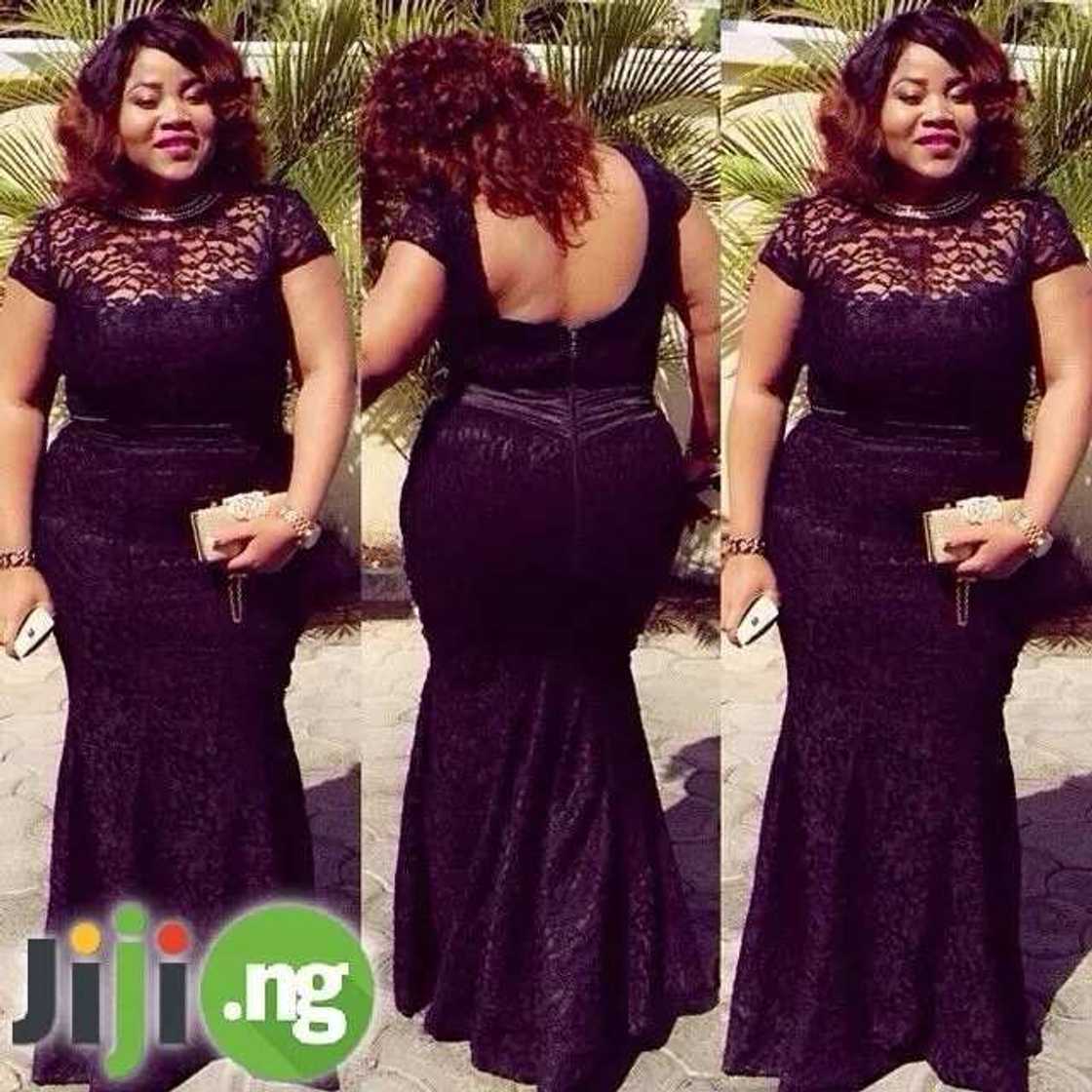 Lace styles for plus sized ladies and how to dress right Legit.ng