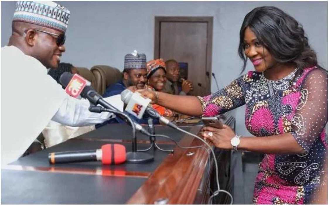 Mercy Johnson sworn in Mercy Johnson sworn in