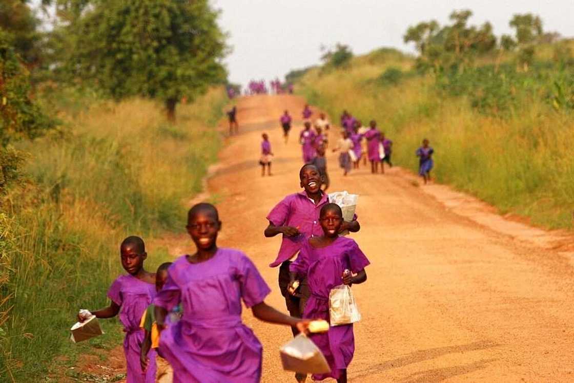 Pink school uniforms