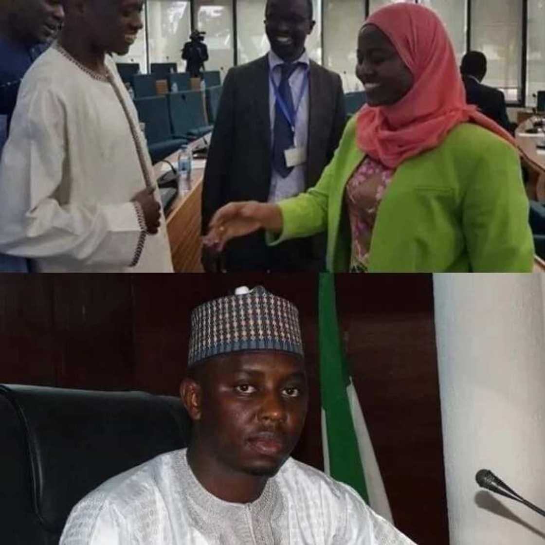 Kakakin majalisar jihar Katsina ya kare mutuncin addininsa, ya ki musabaha da mace Kakakin majalisar jihar Katsina ya kare mutuncin addininsa, ya ki musabaha da mace