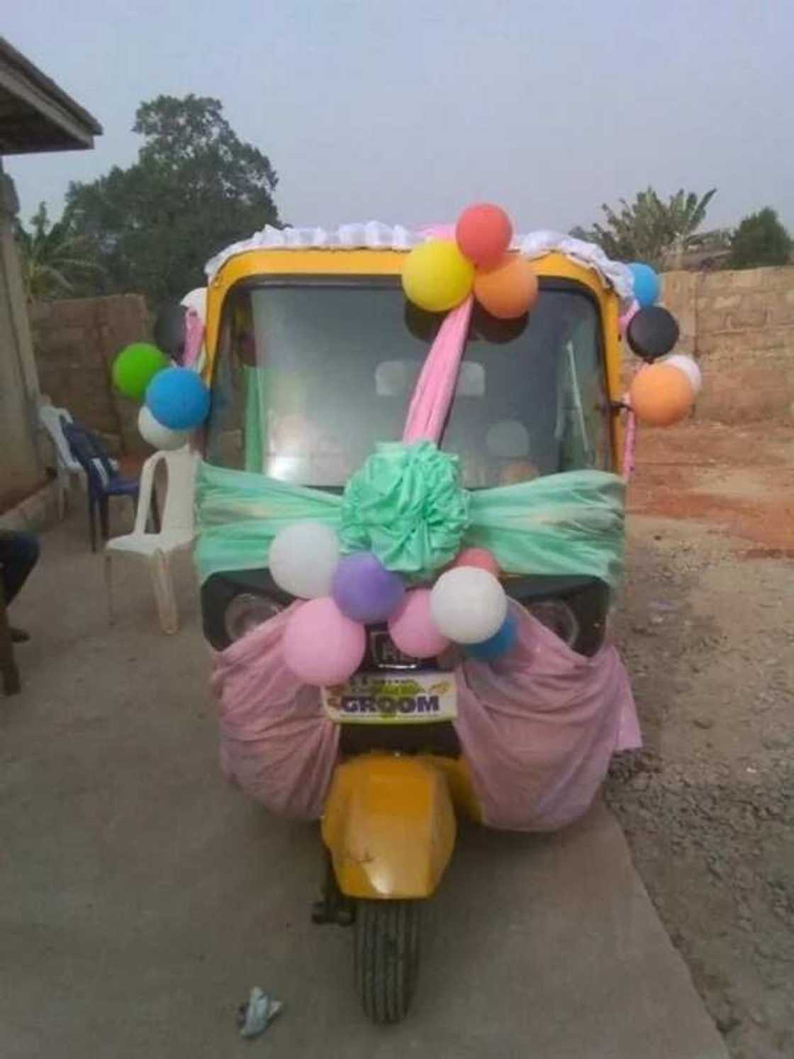 Politician uses Keke Napep for wedding Politician uses Keke Napep for wedding