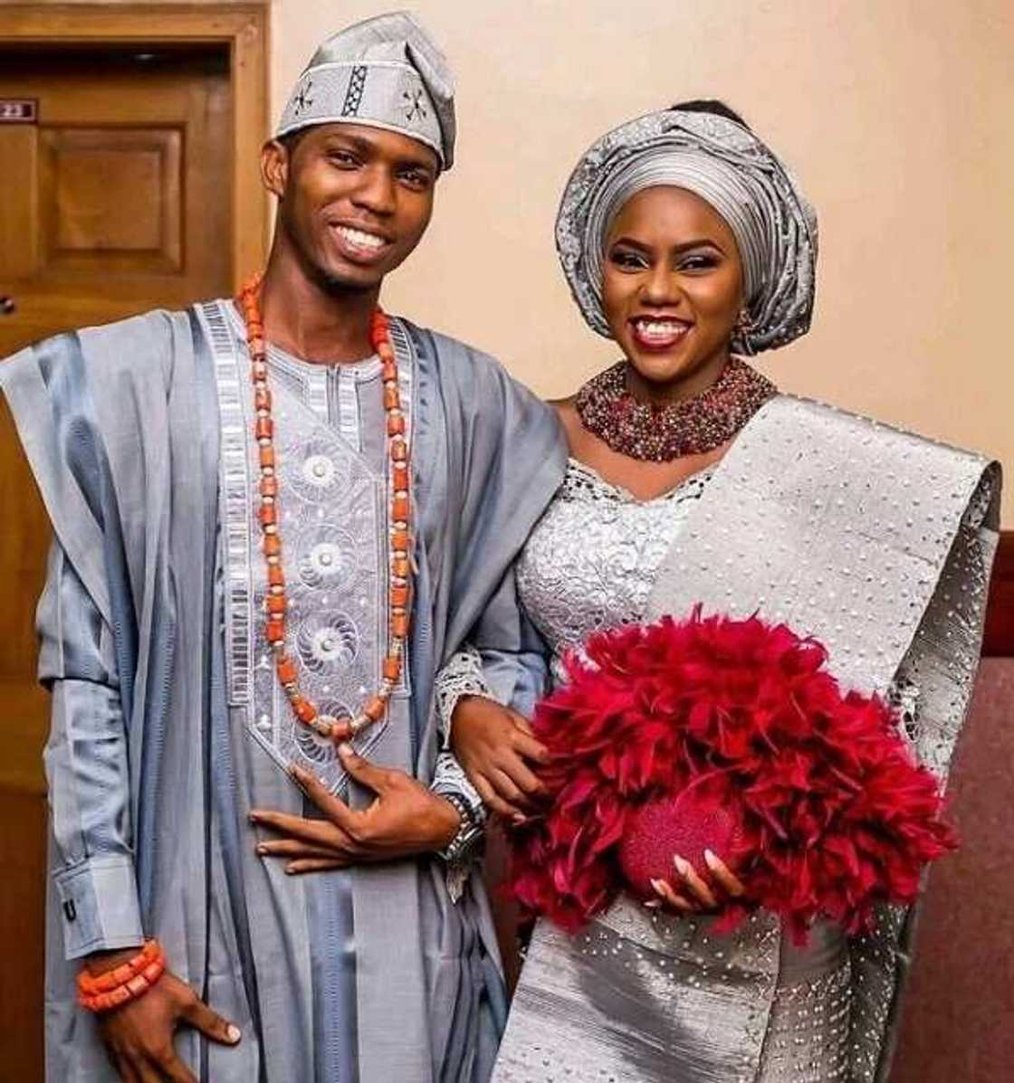 Yoruba couple silver