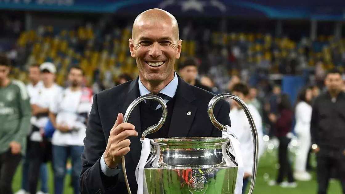 Zinedine Zidane won Champions League 2017/18 Zinedine Zidane won Champions League 2017/18