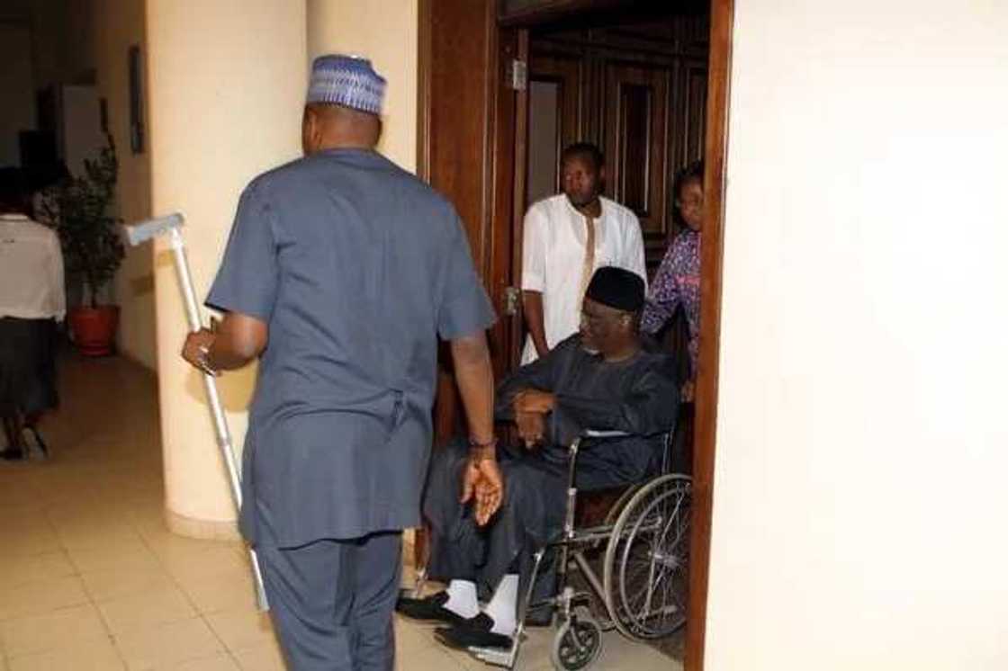 PHOTO: Ex PDP Chair Appears In Court In A Wheelchair PHOTO: Ex PDP Chair Appears In Court In A Wheelchair