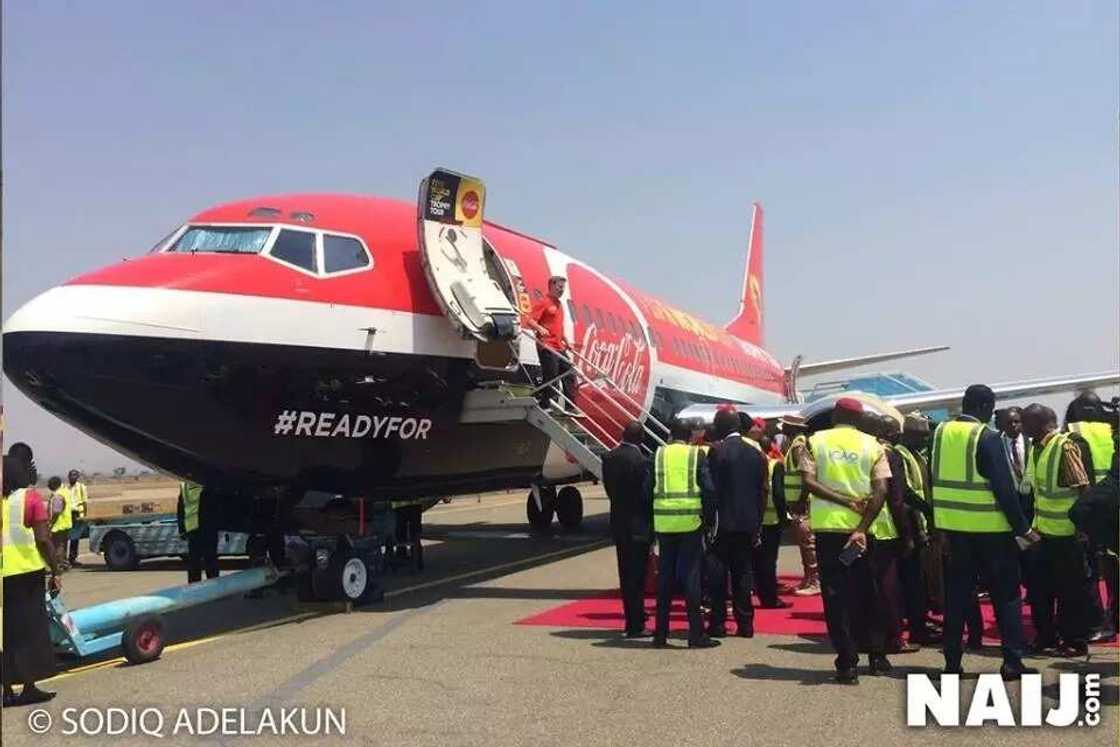 FIFA World Cup finally lands in Nigeria for a four-day tour to Lagos and Abuja FIFA World Cup finally lands in Nigeria for a four-day tour to Lagos and Abuja