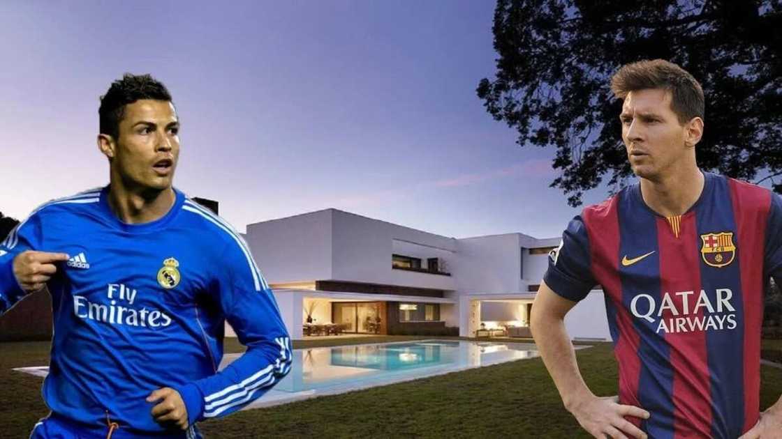 Messi house vs Ronaldo house Messi house vs Ronaldo house