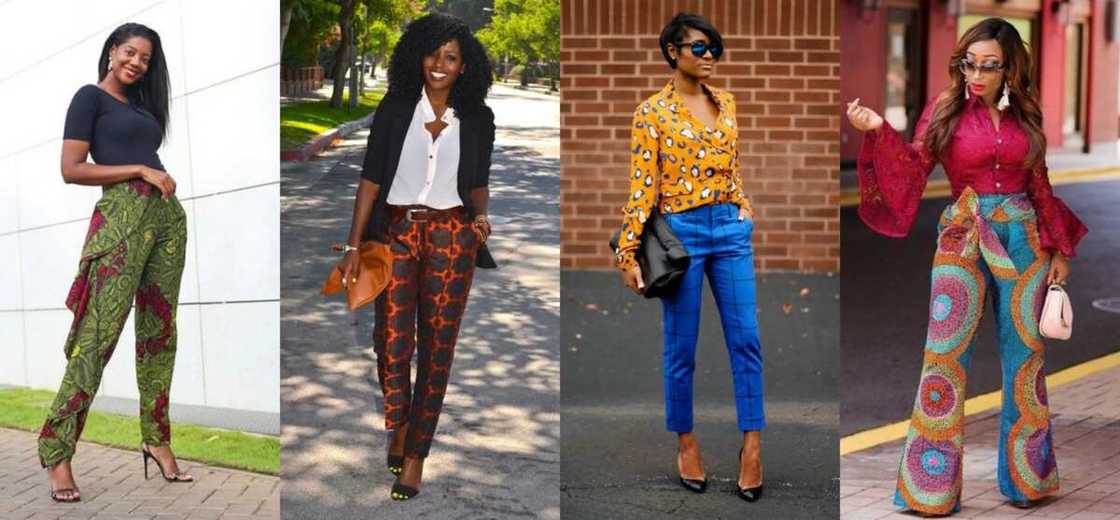 Ankara trousers for slim women