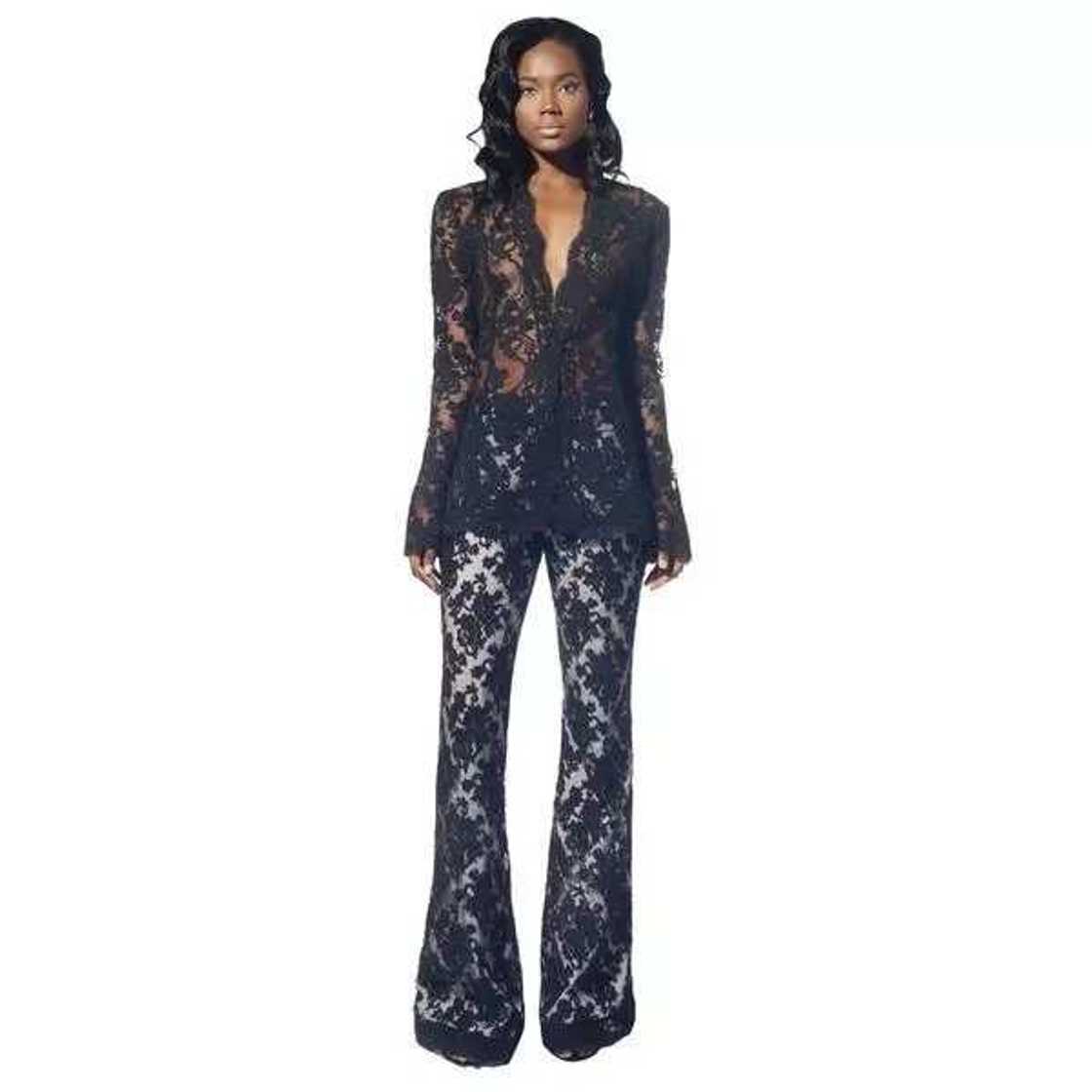 French lace suit