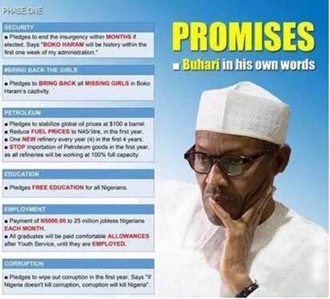 10 fantastically unbelievable campaign promises Buhari made 10 fantastically unbelievable campaign promises Buhari made
