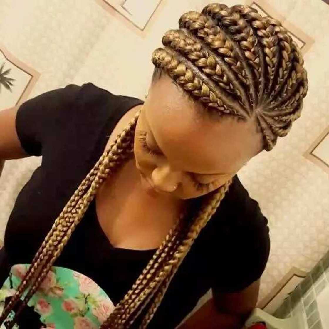 Pop of caramel Ghana braids Pop of caramel Ghana braids