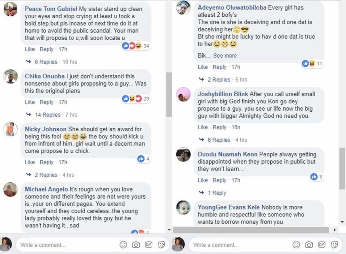 Lady embarrassed after her boyfriend rejected her marriage proposal (video) Lady embarrassed after her boyfriend rejected her marriage proposal (video)