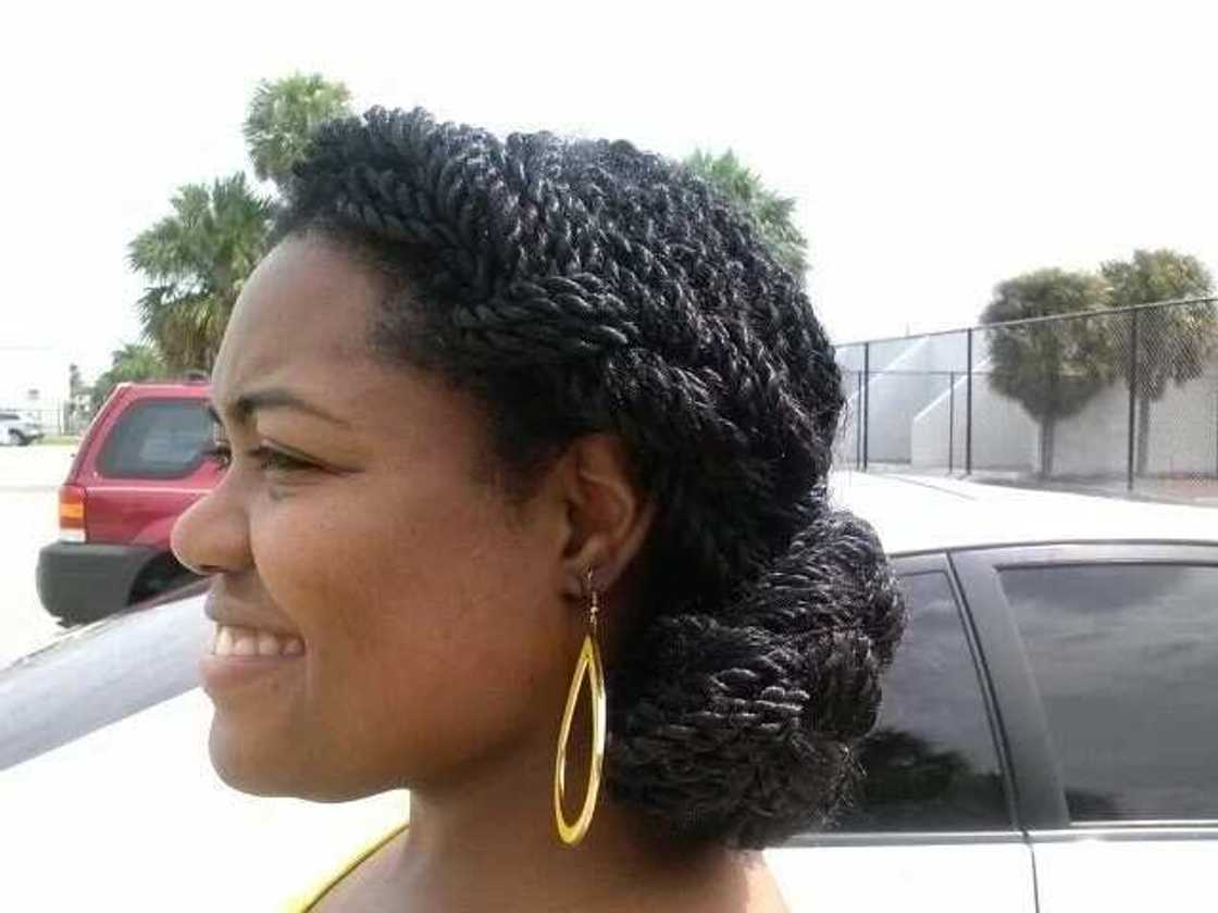 Braided side bun Braided side bun