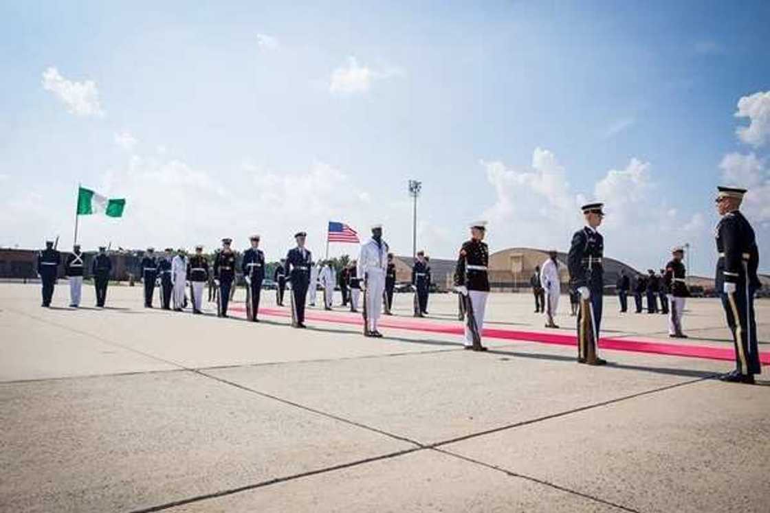 Breaking: President Muhammadu Buhari Arrives USA Breaking: President Muhammadu Buhari Arrives USA