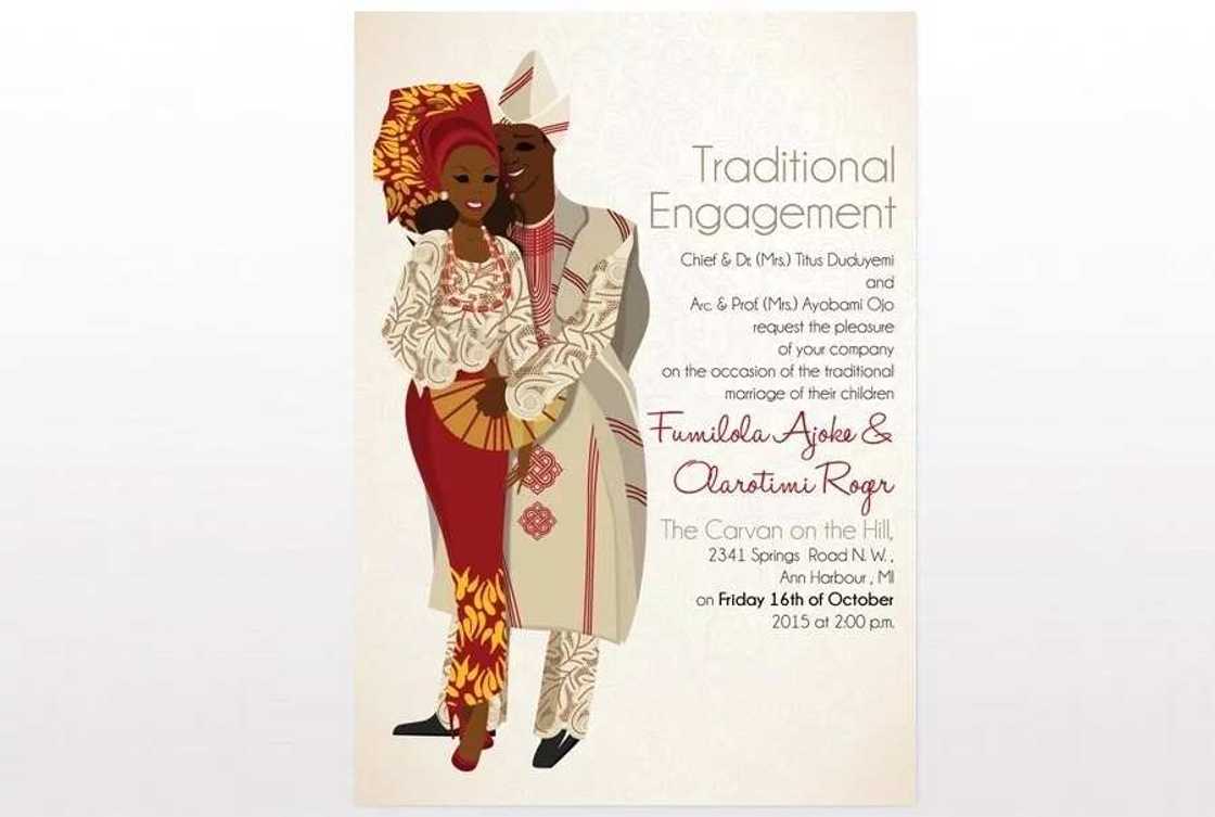 Nigerian wedding invitation cards DIY