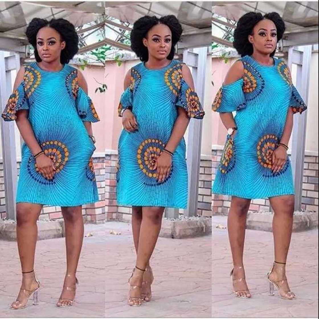 Ankara maternity gown with decor Ankara maternity gown with decor
