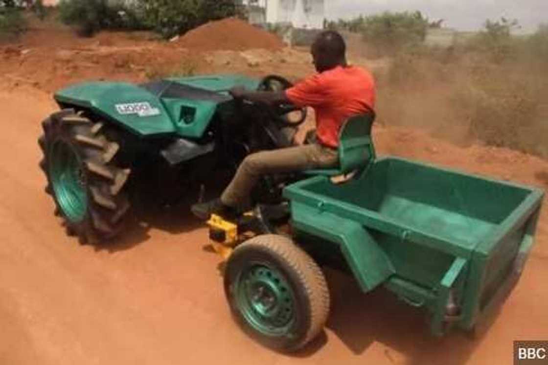 Engineer designs Nigerian-built tractor to boost agriculture Engineer designs Nigerian-built tractor to boost agriculture