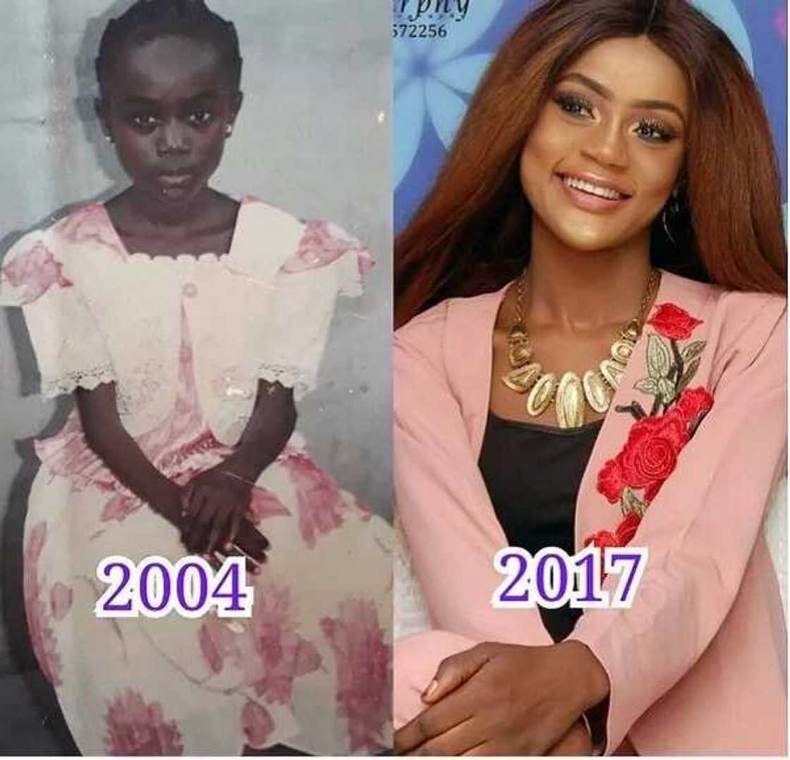 Nigerians react to this lady’s transformation photos after 13 years Nigerians react to this lady’s transformation photos after 13 years