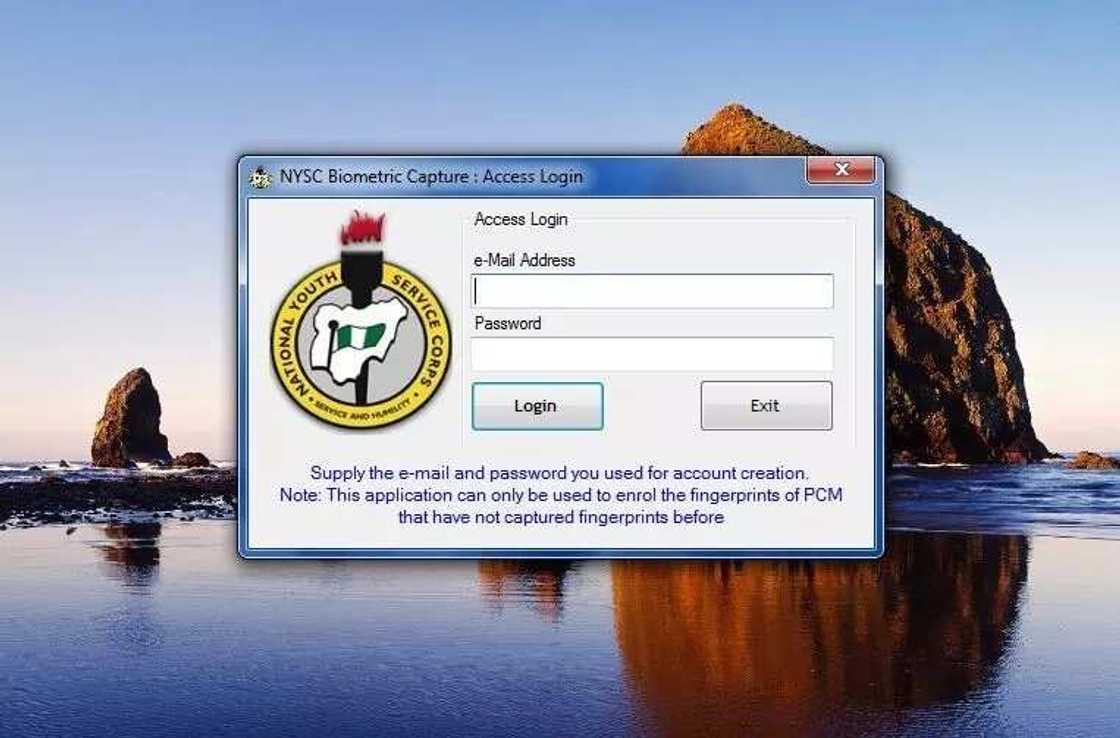 NYSC biometric capture client NYSC biometric capture client