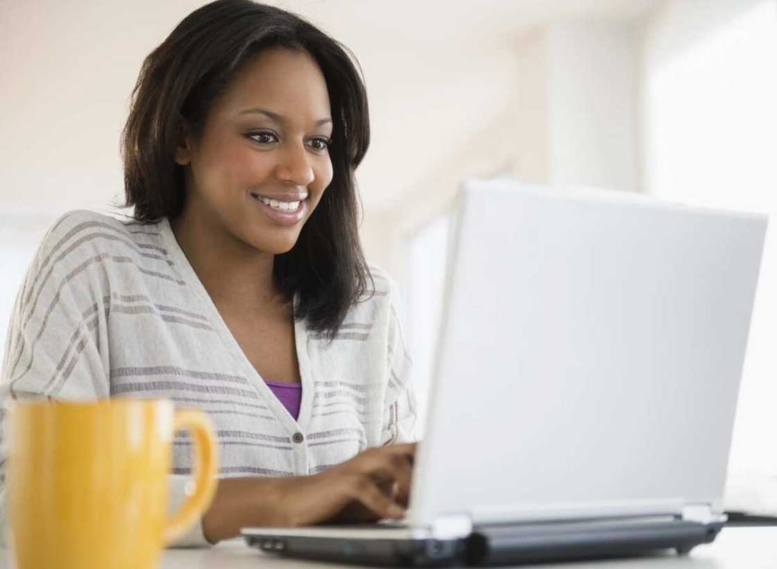 Woman on laptop Woman on laptop