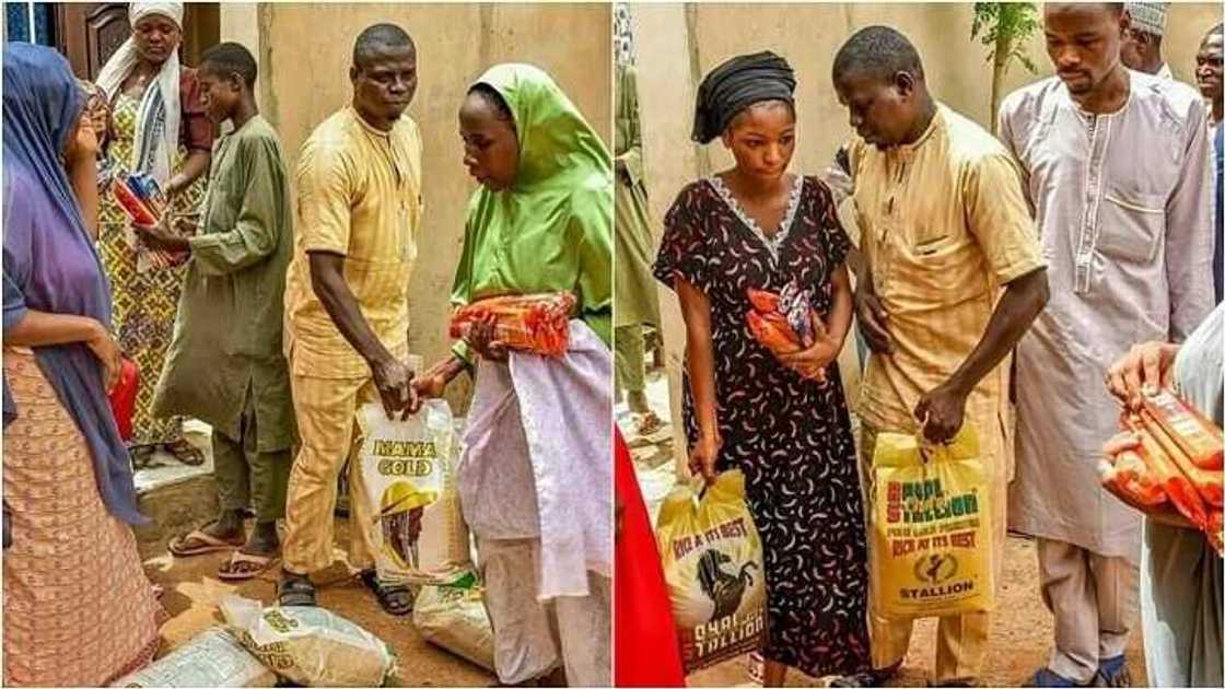 Dandalin Kannywood: Hadiza Gabon ta yi ma wasu gajiyayyu sha tara na arziki (Hotuna) Dandalin Kannywood: Hadiza Gabon ta yi ma wasu gajiyayyu sha tara na arziki (Hotuna)