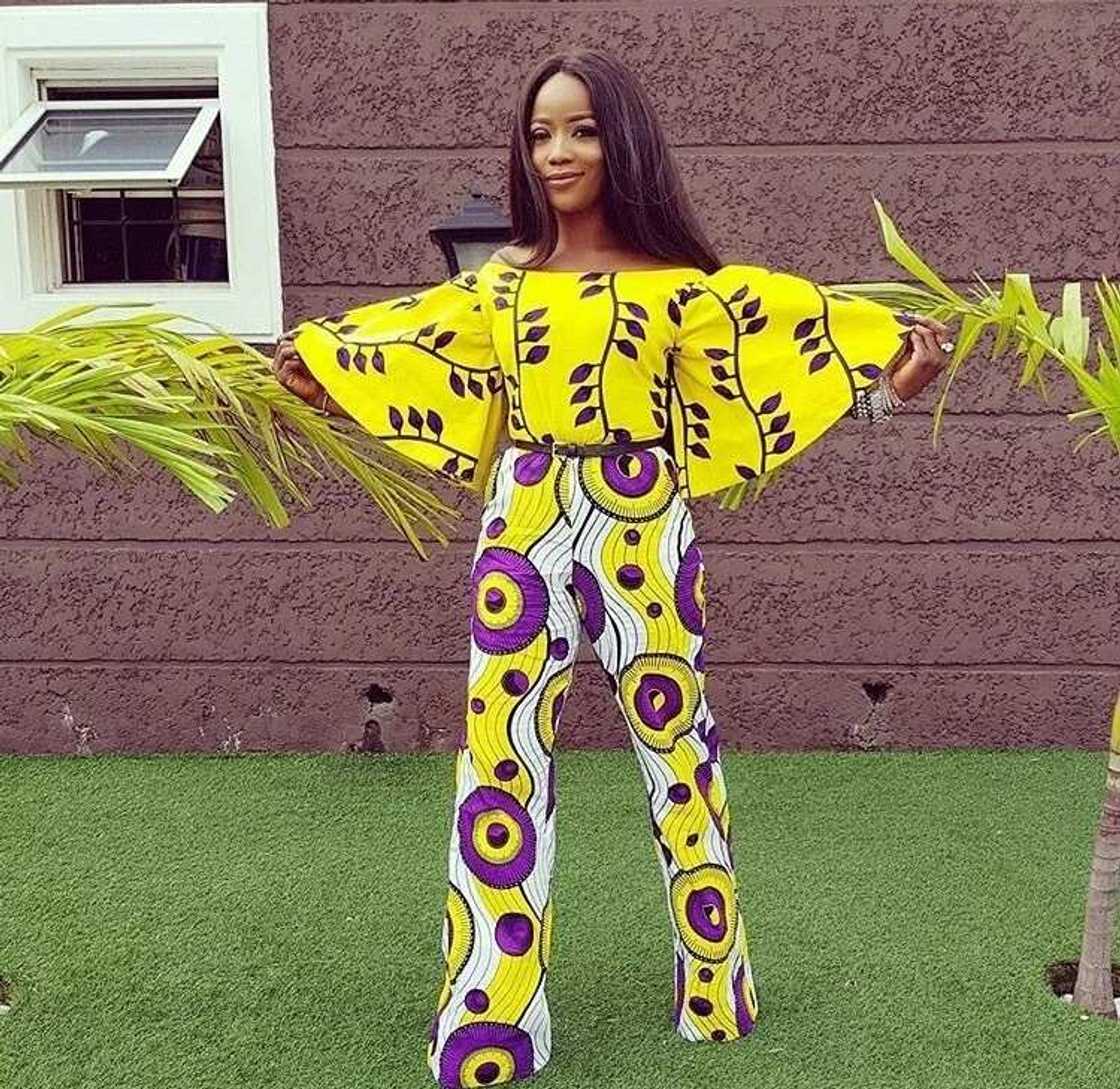 Ankara jumpsuit with flared sleeves Ankara jumpsuit with flared sleeves