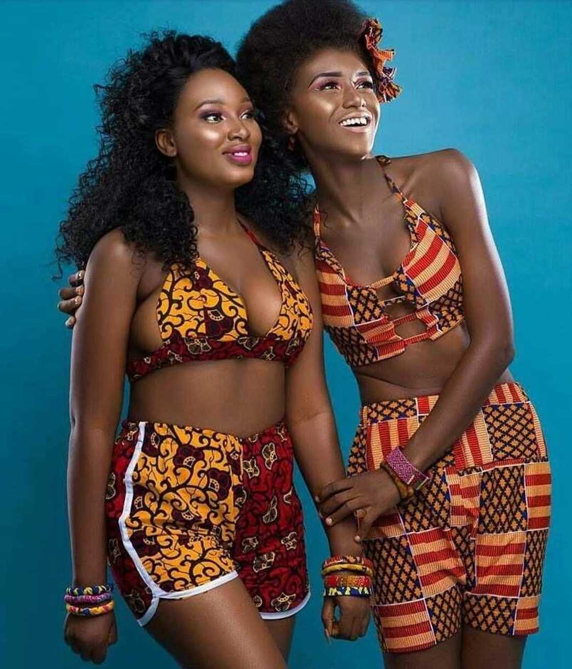 Ankara swimsuits with shorts