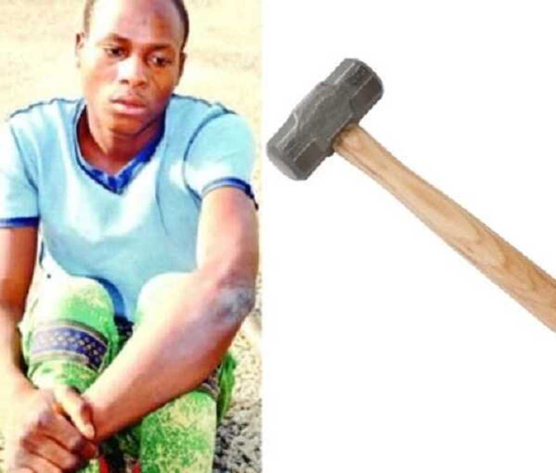 Wani matashi ya zubar da hakoran maigidan sa da guduma a kan albashin wata 5 Wani matashi ya zubar da hakoran maigidan sa da guduma a kan albashin wata 5