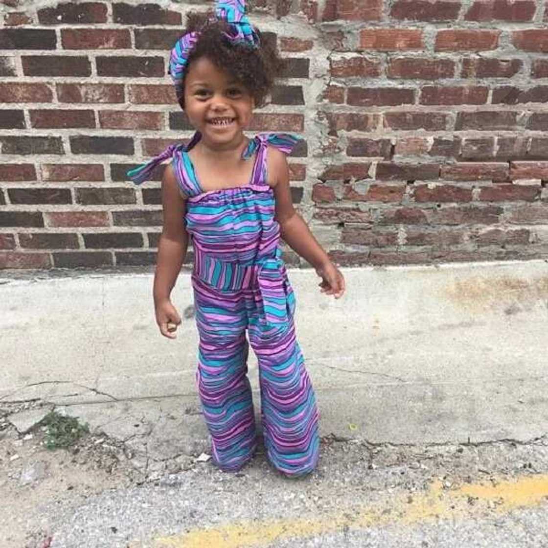 Ankara jumpsuit for baby girl