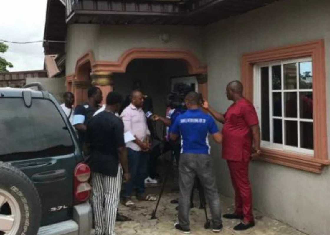 The secluded houses are in Alimosho area of Lagos state The secluded houses are in Alimosho area of Lagos state