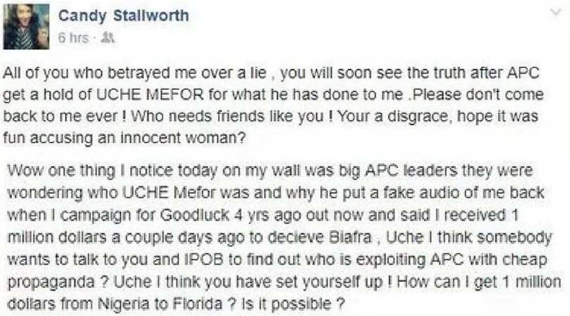 IPOB leader rebuff claims of taking $1million from APC IPOB leader rebuff claims of taking $1million from APC