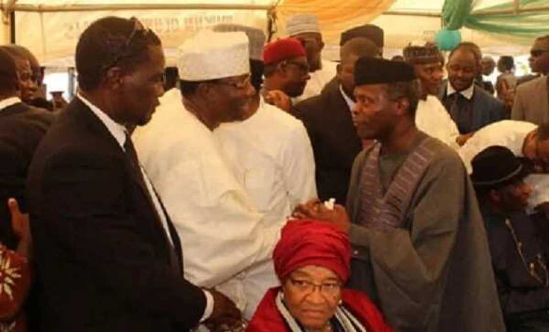 Photonews: See how Obasanjo ended feud with Gbenga Daniel Photonews: See how Obasanjo ended feud with Gbenga Daniel