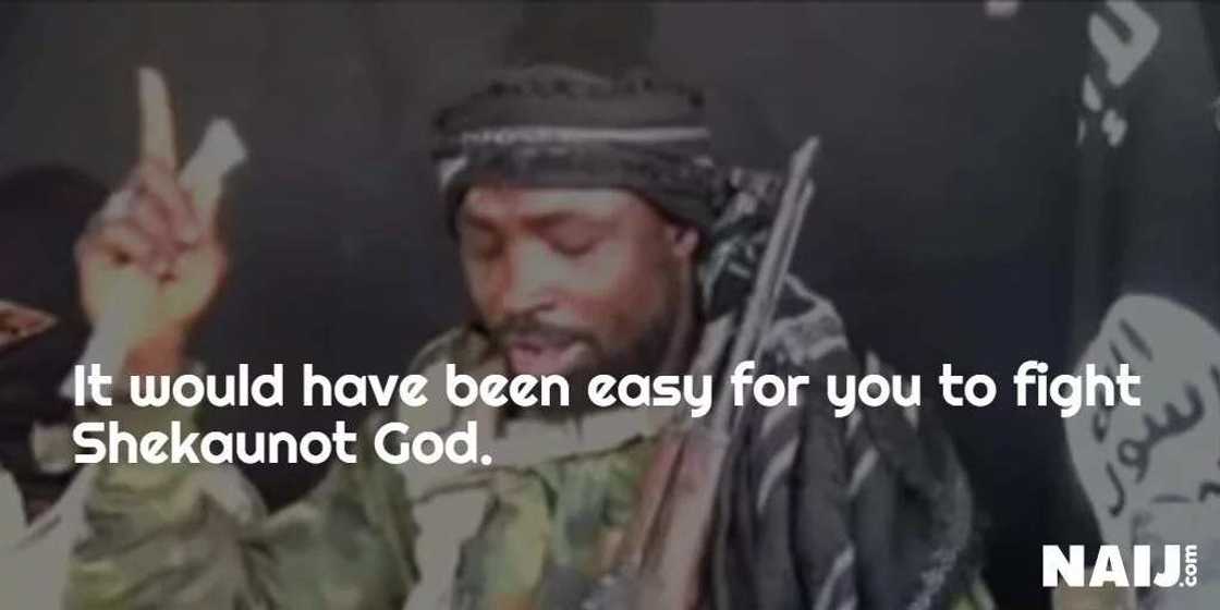 6 very cold threats Shekau made in his latest appearance 6 very cold threats Shekau made in his latest appearance