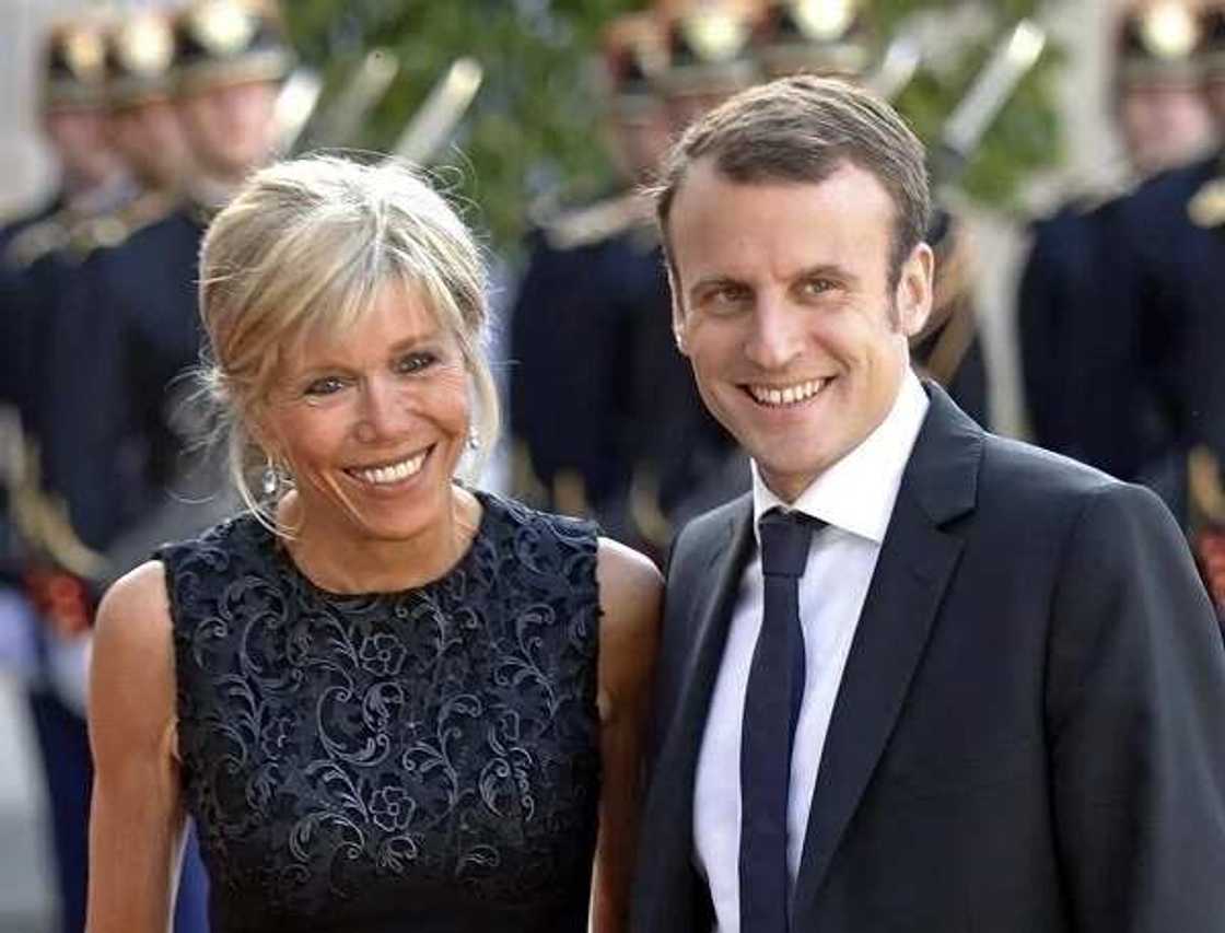 Emmanuel Macron and his wife Emmanuel Macron and his wife
