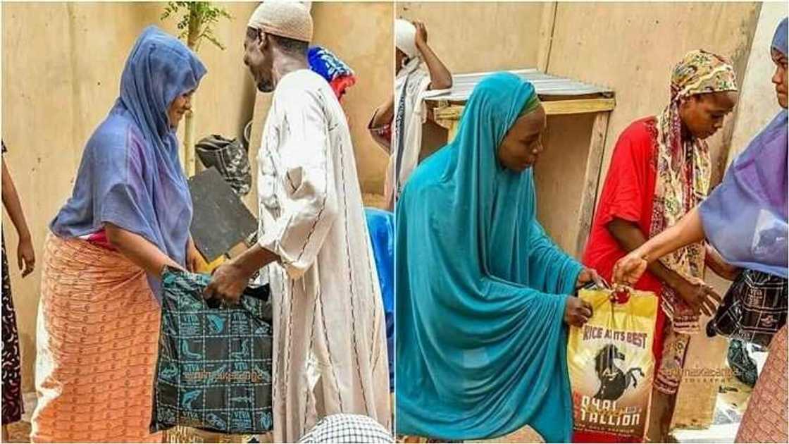 Dandalin Kannywood: Hadiza Gabon ta yi ma wasu gajiyayyu sha tara na arziki (Hotuna) Dandalin Kannywood: Hadiza Gabon ta yi ma wasu gajiyayyu sha tara na arziki (Hotuna)