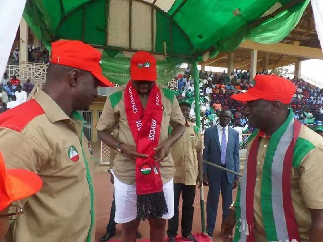 Labour confers Fayose with new title (photos)