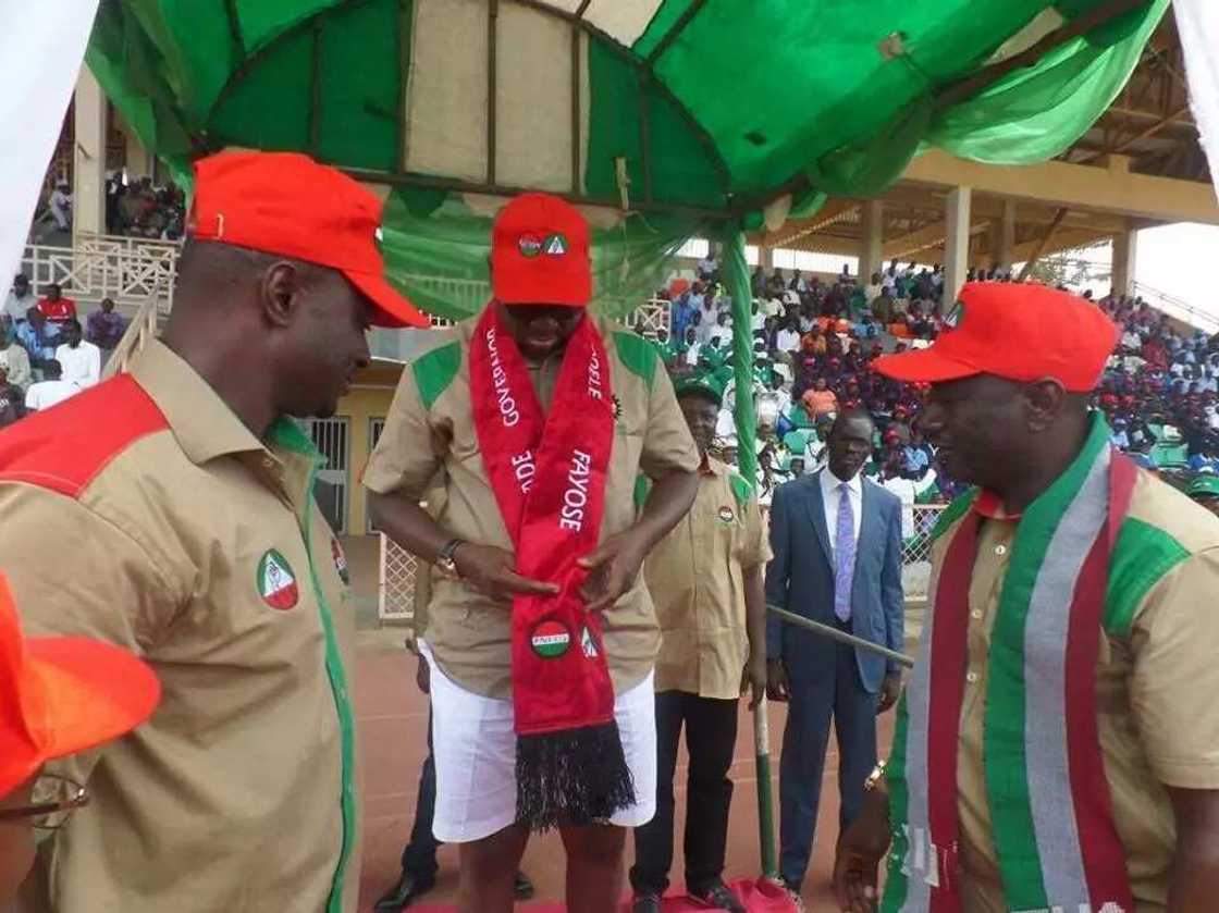 Labour confers Fayose with new title (photos) Labour confers Fayose with new title (photos)