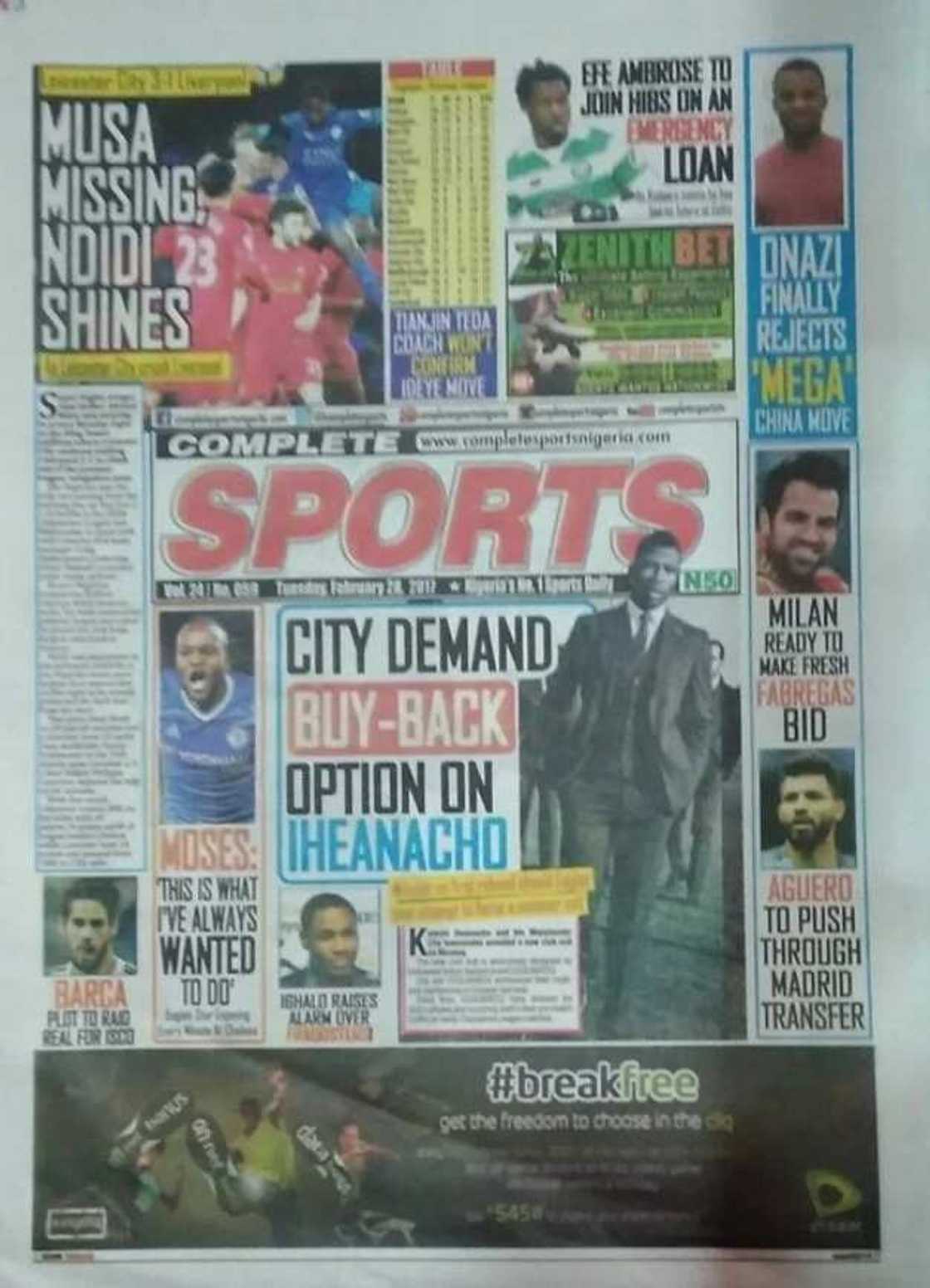 Newspaper review: Presidency alleges plot to divide Buhari, Osinbajo Newspaper review: Presidency alleges plot to divide Buhari, Osinbajo