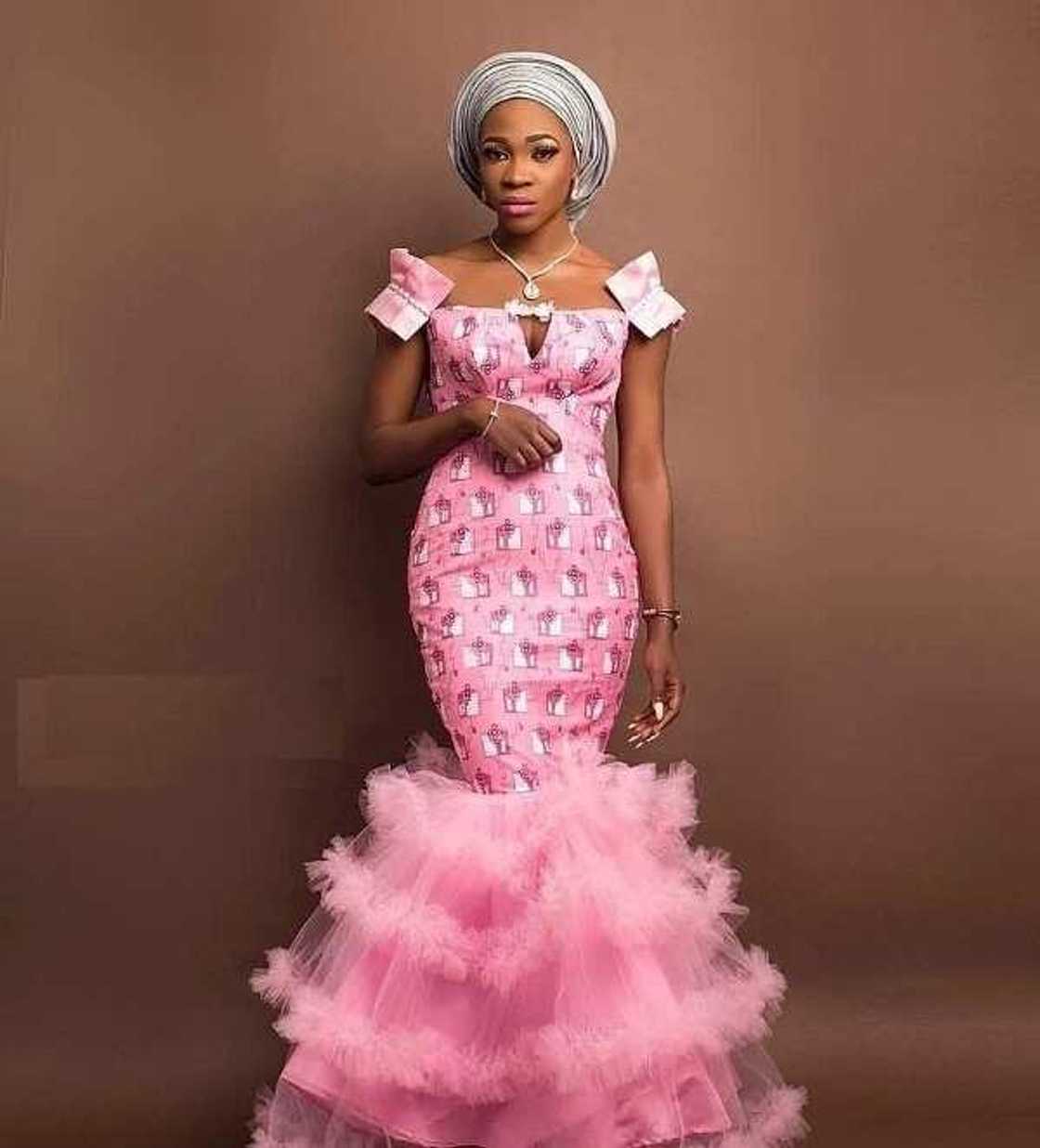 Pink Ankara Aso Ebi dress