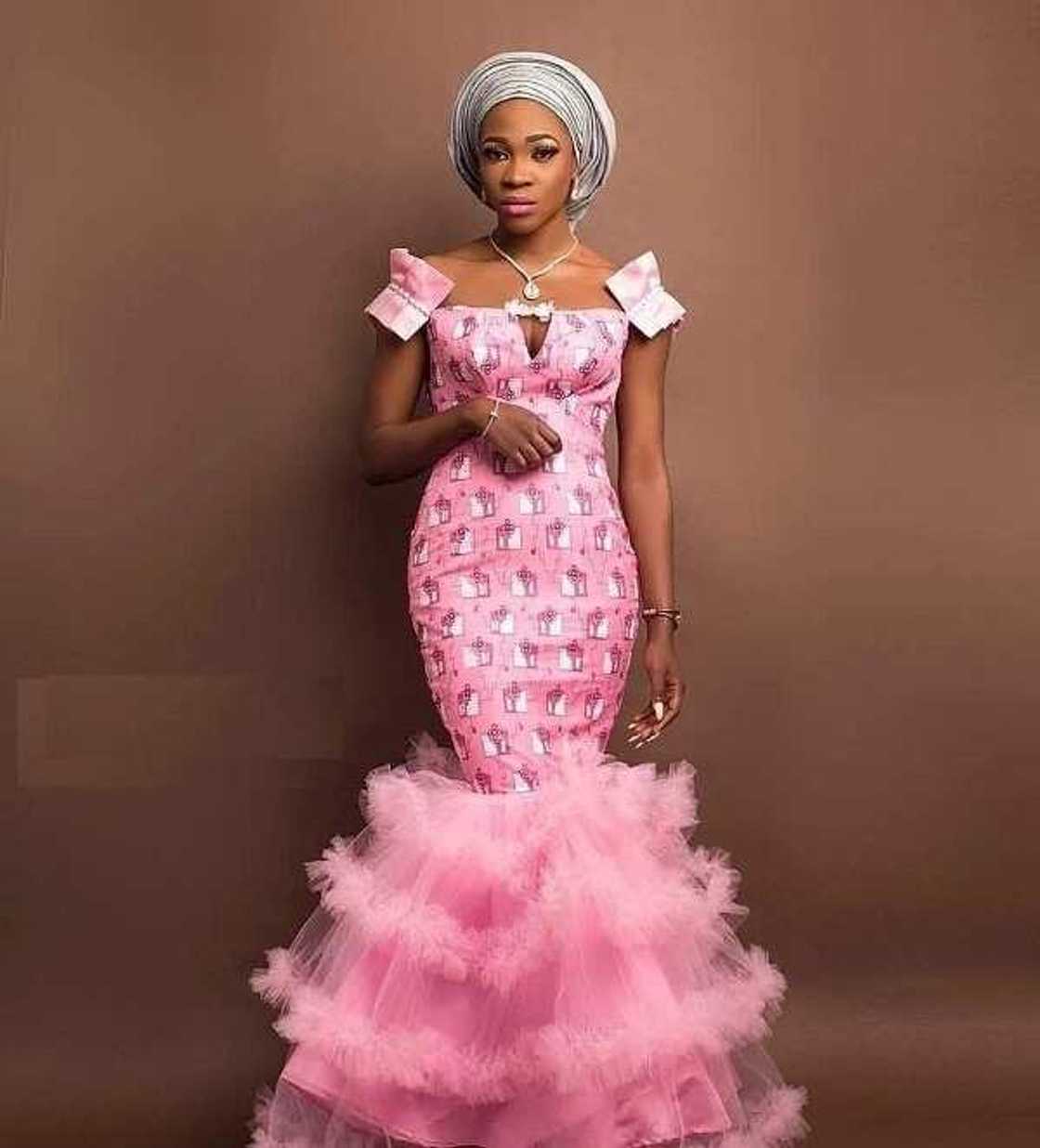 Pink Ankara Aso Ebi dress Pink Ankara Aso Ebi dress
