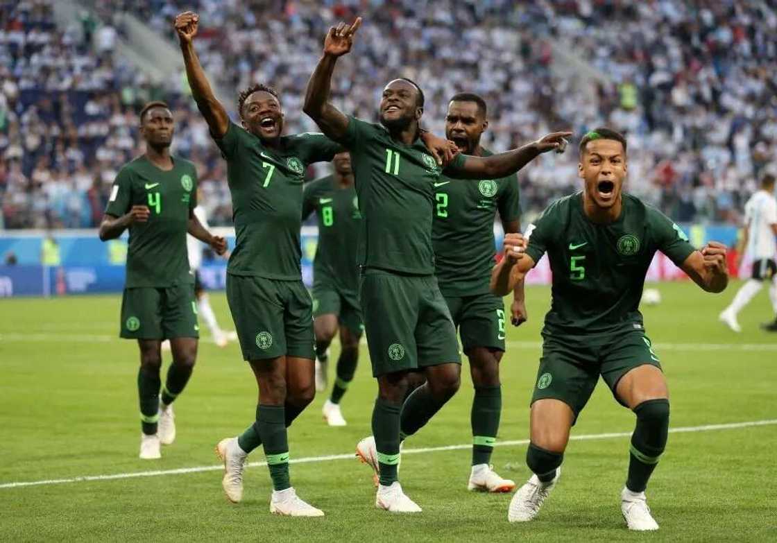 Kungiyar kwallon kafa ta Super Eagles ta haura sama Kungiyar kwallon kafa ta Super Eagles ta haura sama