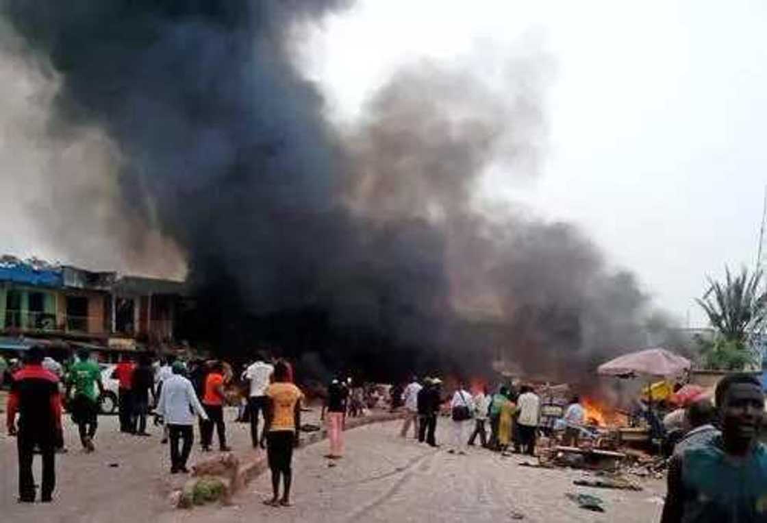 Twin Suicide Attacks Hit Potiskum, 10 Feared Dead (PICS) Twin Suicide Attacks Hit Potiskum, 10 Feared Dead (PICS)