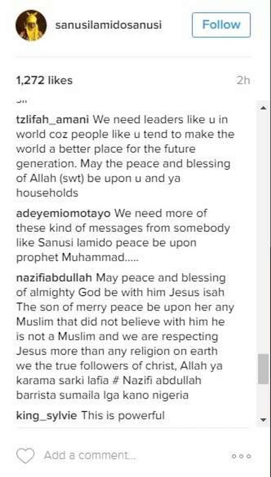 Emir of Kano publicly declares love for Jesus Christ Emir of Kano publicly declares love for Jesus Christ
