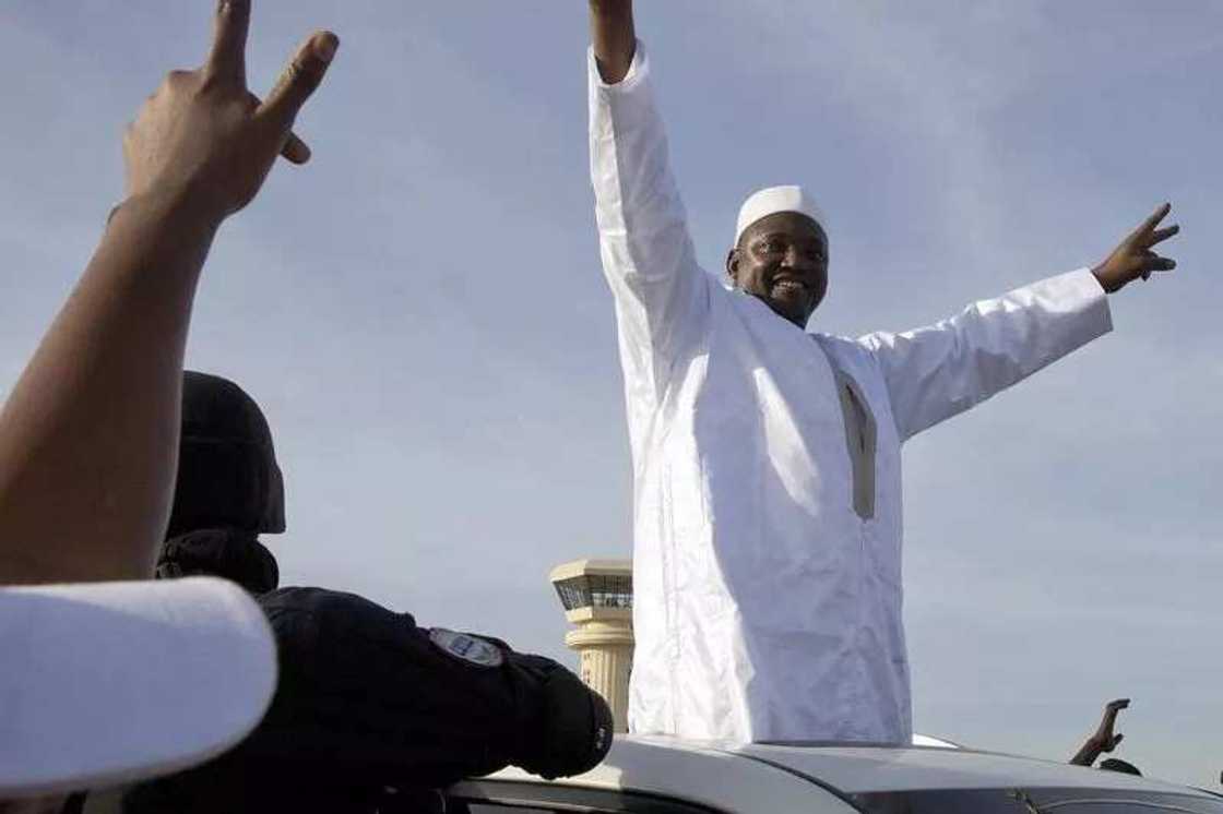Photonews: See how President Barrow made his triumphant entry into Gambia (Photos)