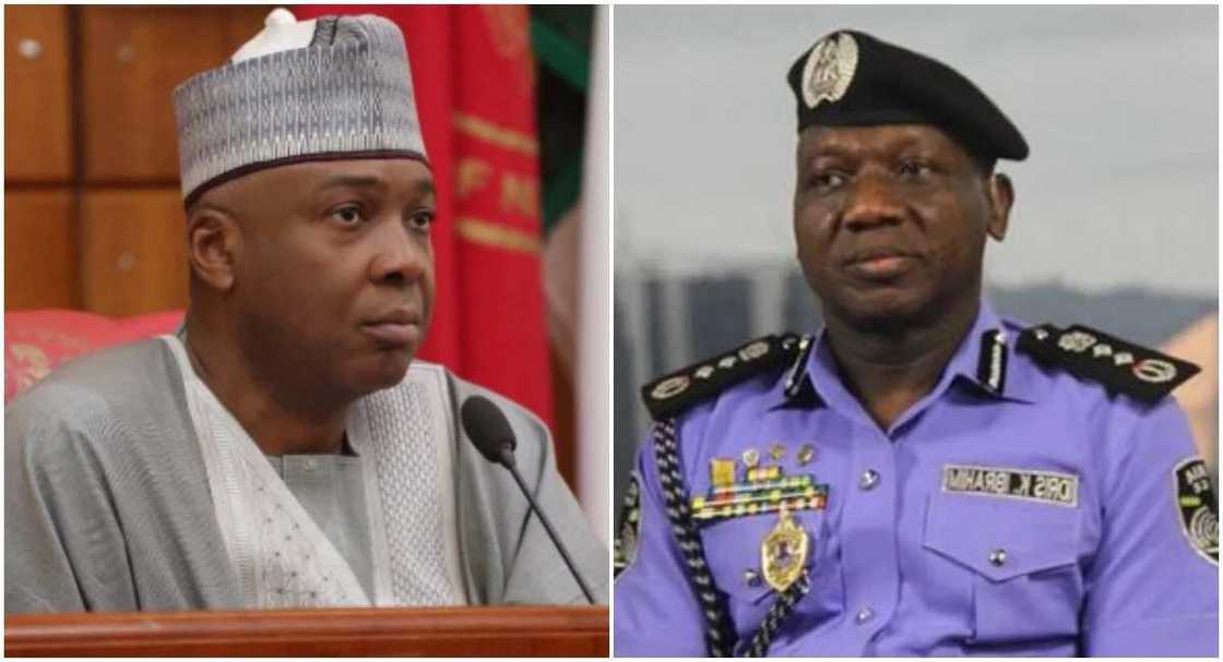 Shugaban hukumar ‘Yan Sanda na kasa ya zargi Saraki da son janye hankali daga lamarin ‘yan ta’addan da aka dauka haya Shugaban hukumar ‘Yan Sanda na kasa ya zargi Saraki da son janye hankali daga lamarin ‘yan ta’addan da aka dauka haya