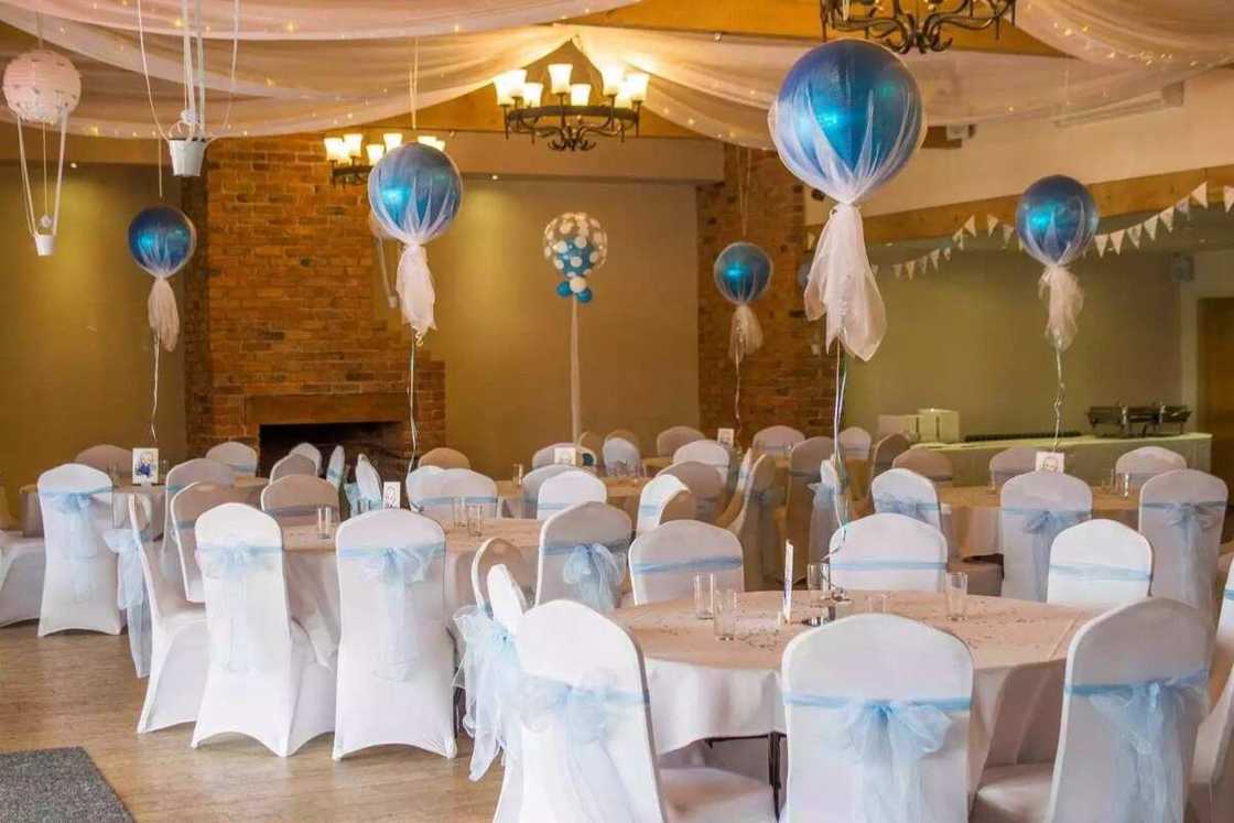 A decoration of a wedding hall A decoration of a wedding hall